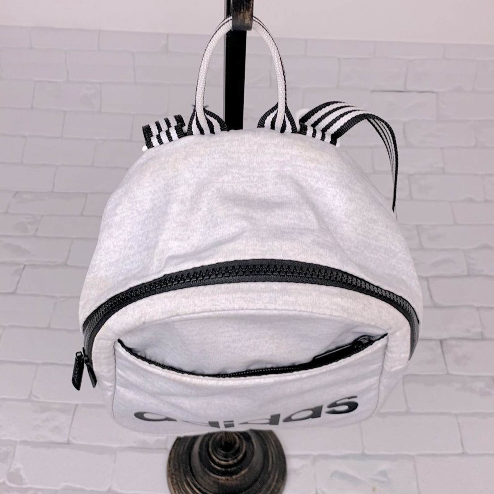 Adidas Small Mini backpack Light gray Adjustable … - image 2