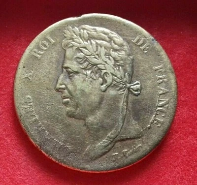 5 cts Charles X Ier Colonie Française 1827 - Photo 1/2