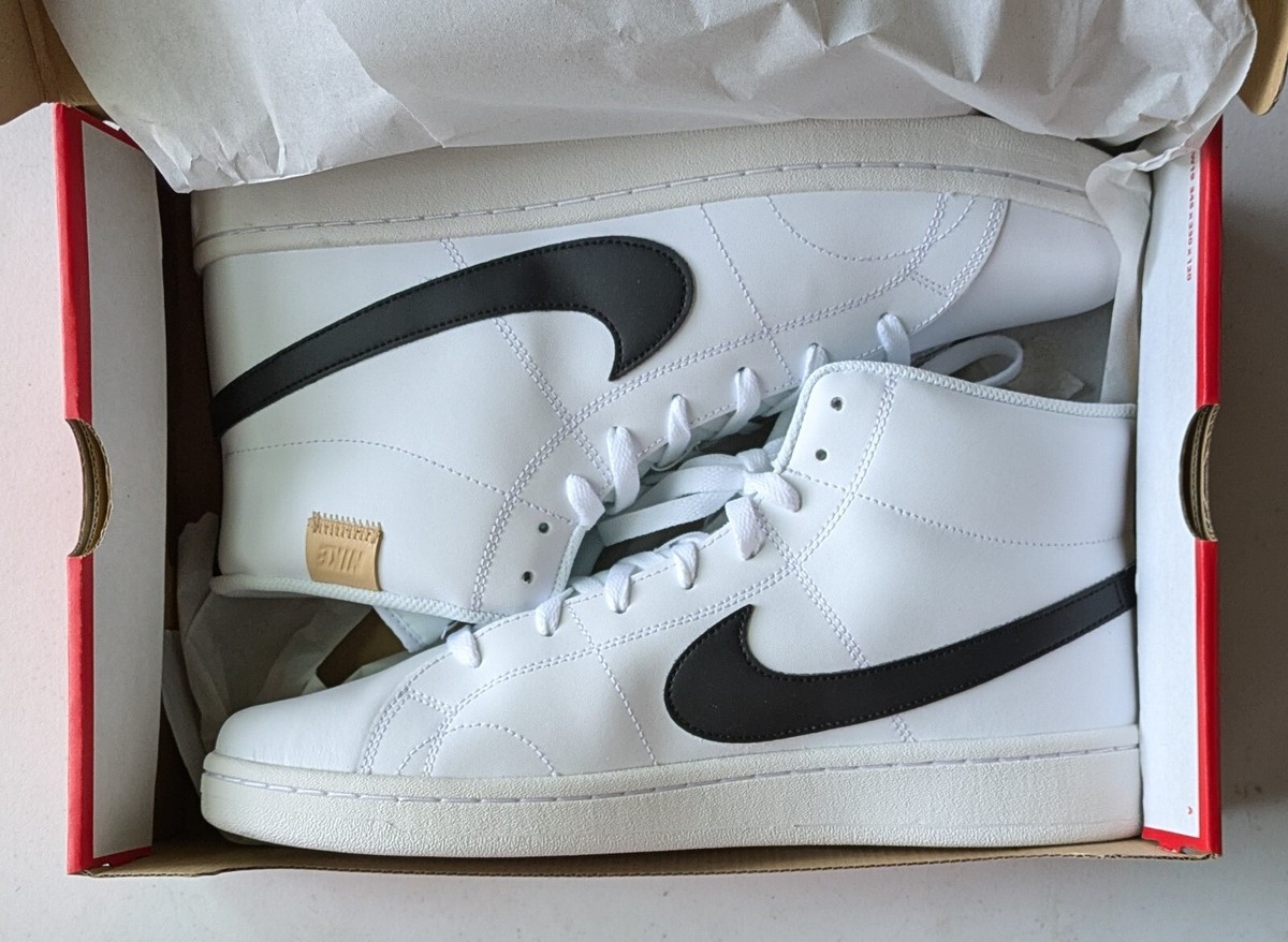 MENS Nike COURT ROYALE 2 MID Basketball Sneakers White Black Onyx Size 10 Nike Court Royale 2 Mid Men main image 2
