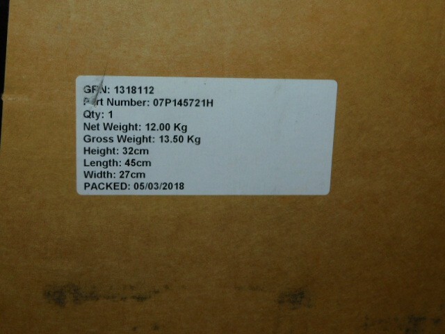 17-20 BENTLEY BENTAYGA TURBOCHARGER (LEFT) OEM# 07p145721h