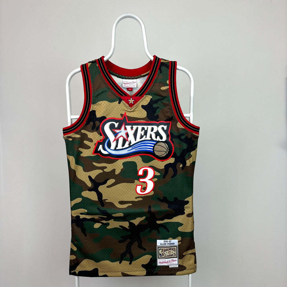 Mitchell & Ness Philadelphia 76ers Iverson Camouflage Swingman Jersey S