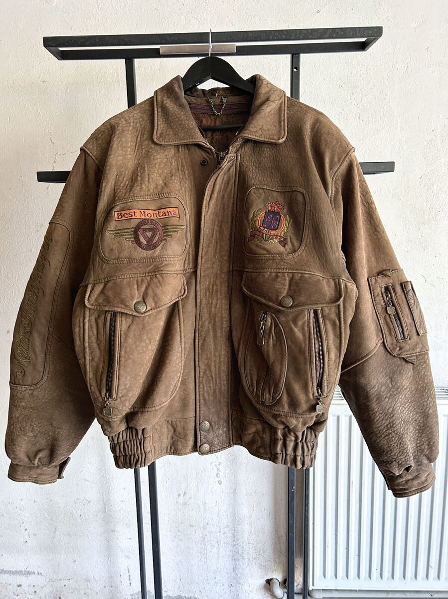 Vintage Streetwear RARE Japanese Aviator Leather Bomber Vintage Streetwear RARE Japanese Aviator Leather Bomber
