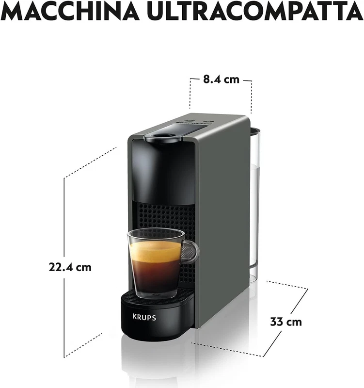 Macchina Caffè Espresso Caffettiera Elettrica KRUPS Essenza Mini NESPRESSO, fotografia 5 di 12