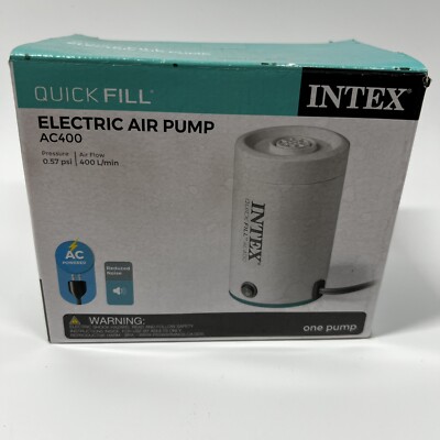 Quick Fill Electric Air Pump by Intex Inflate Deflate for Floats and  Mattresses