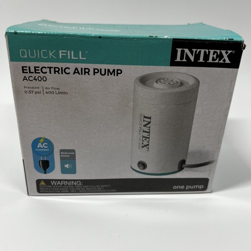 Quick Fill Electric Air Pump by Intex Inflate Deflate for Floats and Mattresses