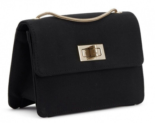 Black Grosgrain Chanel 2.55 Evening Bag