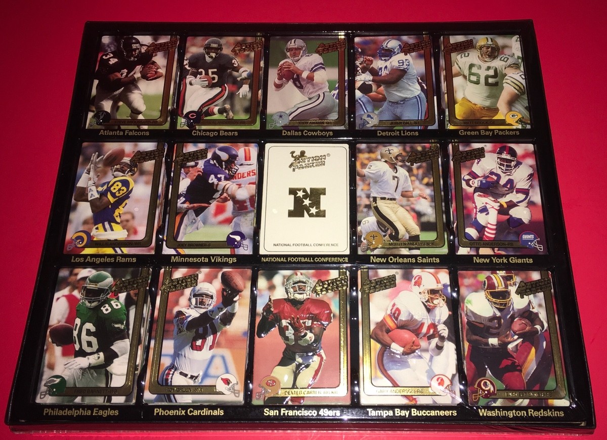 1991 Action Packed Football Complete NFC Factory Set - 291 Cards