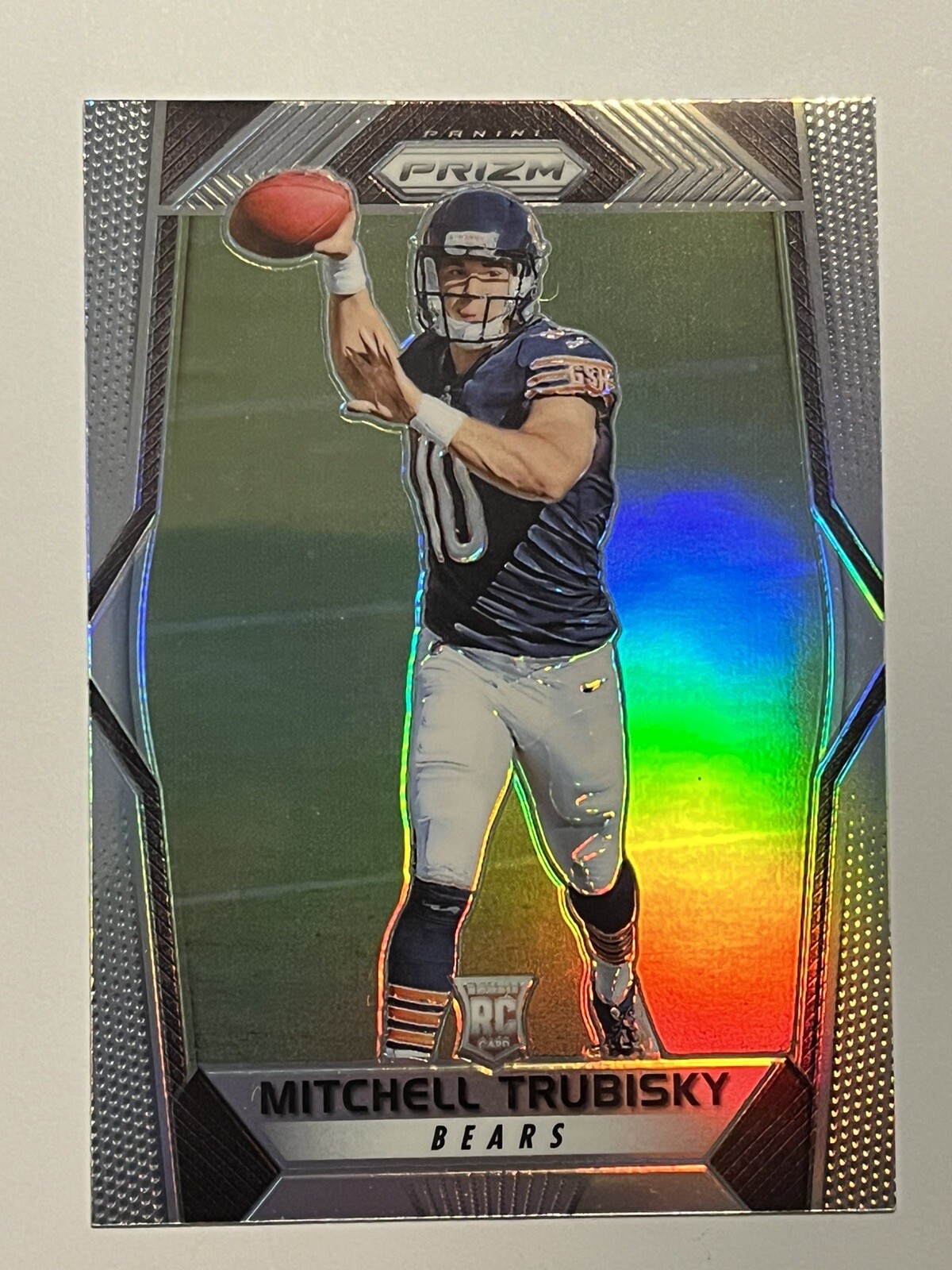 2017 Panini Prizm - Mitchell Trubisky - Rookie Silver Prizm Card #209