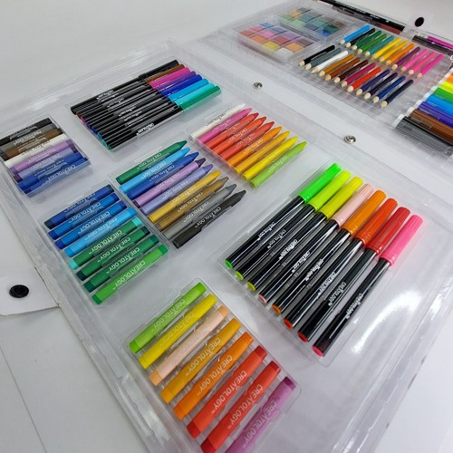 Creatology Art Set for Kids 100 pieces Markers Color Pencils Watercolors Crayons