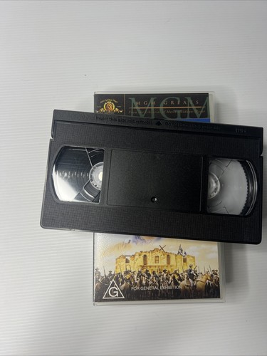 The Alamo VHS Tape 1960 Colour Rated G Good Condition Original Uncut Version - Foto 4 di 10