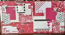 2 PAGE 12X12 SCRAPBOOK PAGE LOVE VALENTINES HANDMADE