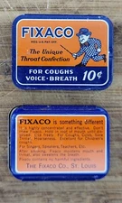 1930s Fixaco Tin Cough St Louis Missouri