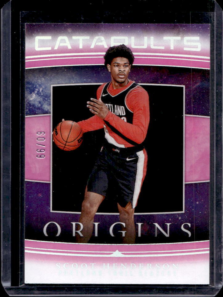 2023-24 Panini Origins Scoot Henderson Catapults Pink RC #60/99