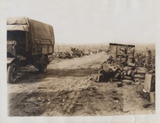 REPRINT OF ORIGINAL WWI PHOTO OF THE BATTLE OF MENIN ROAD