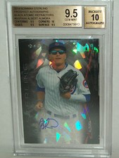 2014 Bowman Sterling - Black Atomic Refractor - Albert Almora Autograph 