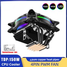 4 Heatpipes CPU Cooler 120MM PWM 4PIN ARGB CPU Fan for LGA Intel 1366 1155 1150