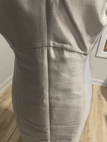 Talbots Silk Blend Dress Jacket Suit Size 8 Petite Gray Lined Old Money - Picture 8 of 13