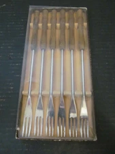 Set of 6 Fondue Forks Stainless Steel, Made in Germany