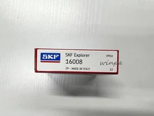 SKF 16008 (Open No Seal) Deep Groove Ball Bearing 40x68x9mm NEW