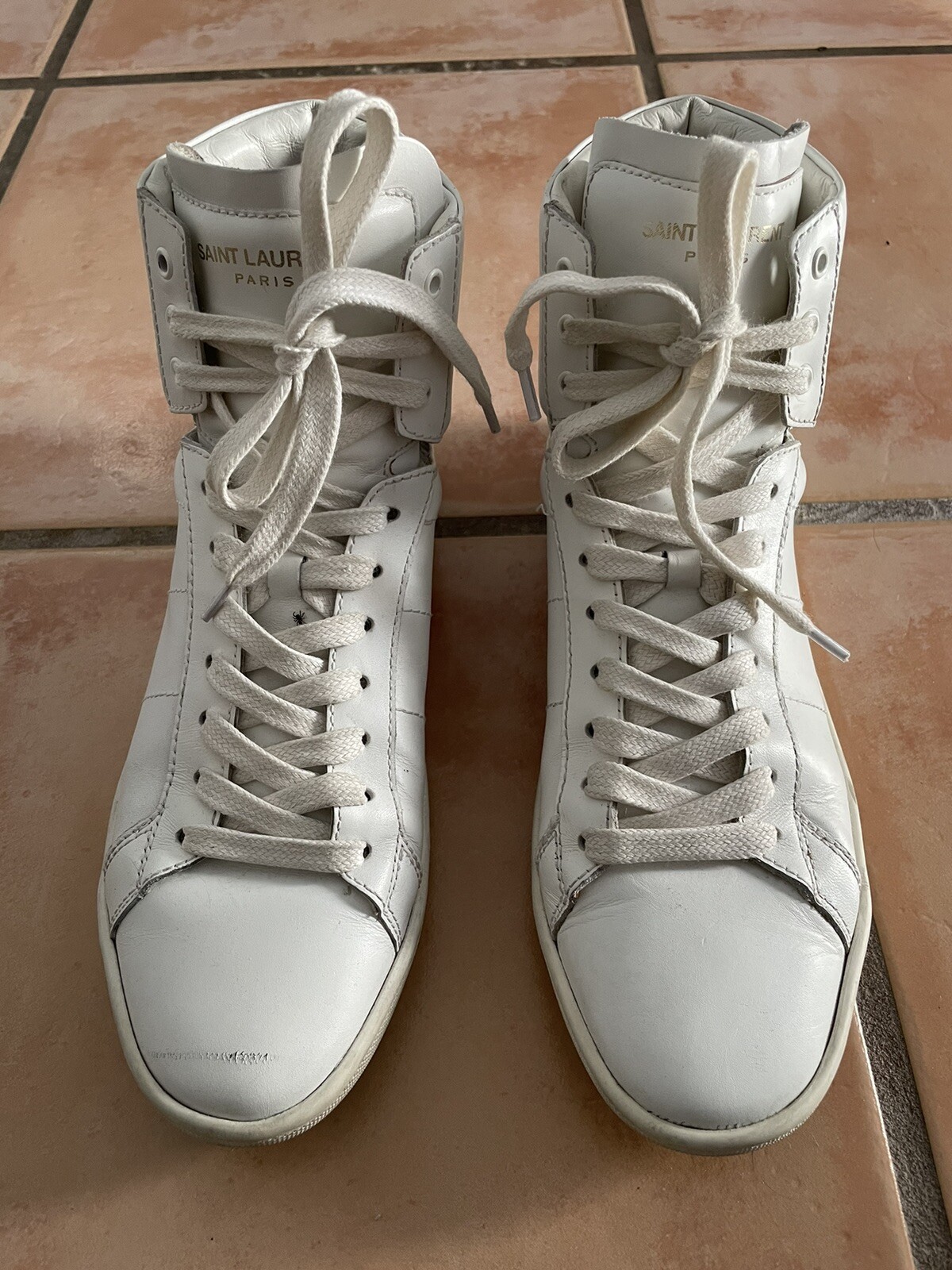 Sneaker alta Saint Laurent in pelle — 37 UOMO 6 5