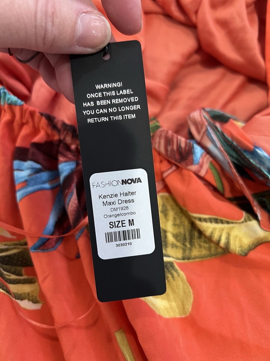 Fashion Nova Kenzie Halter Maxi Dress - Orange/combo - NWT - Size M | eBay Fashion Nova Kenzie Halter Maxi Dress - Orange/combo - NWT - Size M | eBay