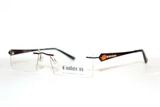 BRAND NEW GUIGON NG044 BROWN RIMLESS EYEGLASSES RX FRAMES ADULTS 52-18-140 MM