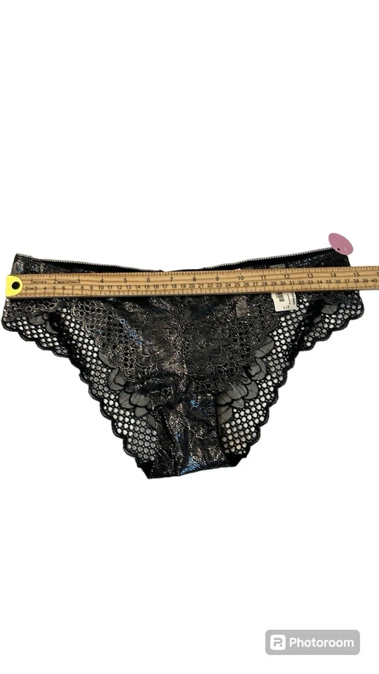✨Nuevo con etiquetas Pantimedias Ambrielle para mujer de encaje negras Cheekini, talla L/7 Foto 3 de 4