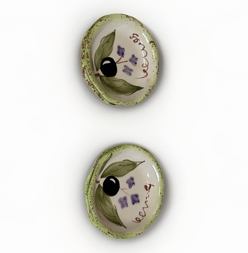4 Pieces Scott's Of Wisconsin Simply Tuscan Crafted Ceramic Oil Dish Set( 2 set) - Picture 4 of 23