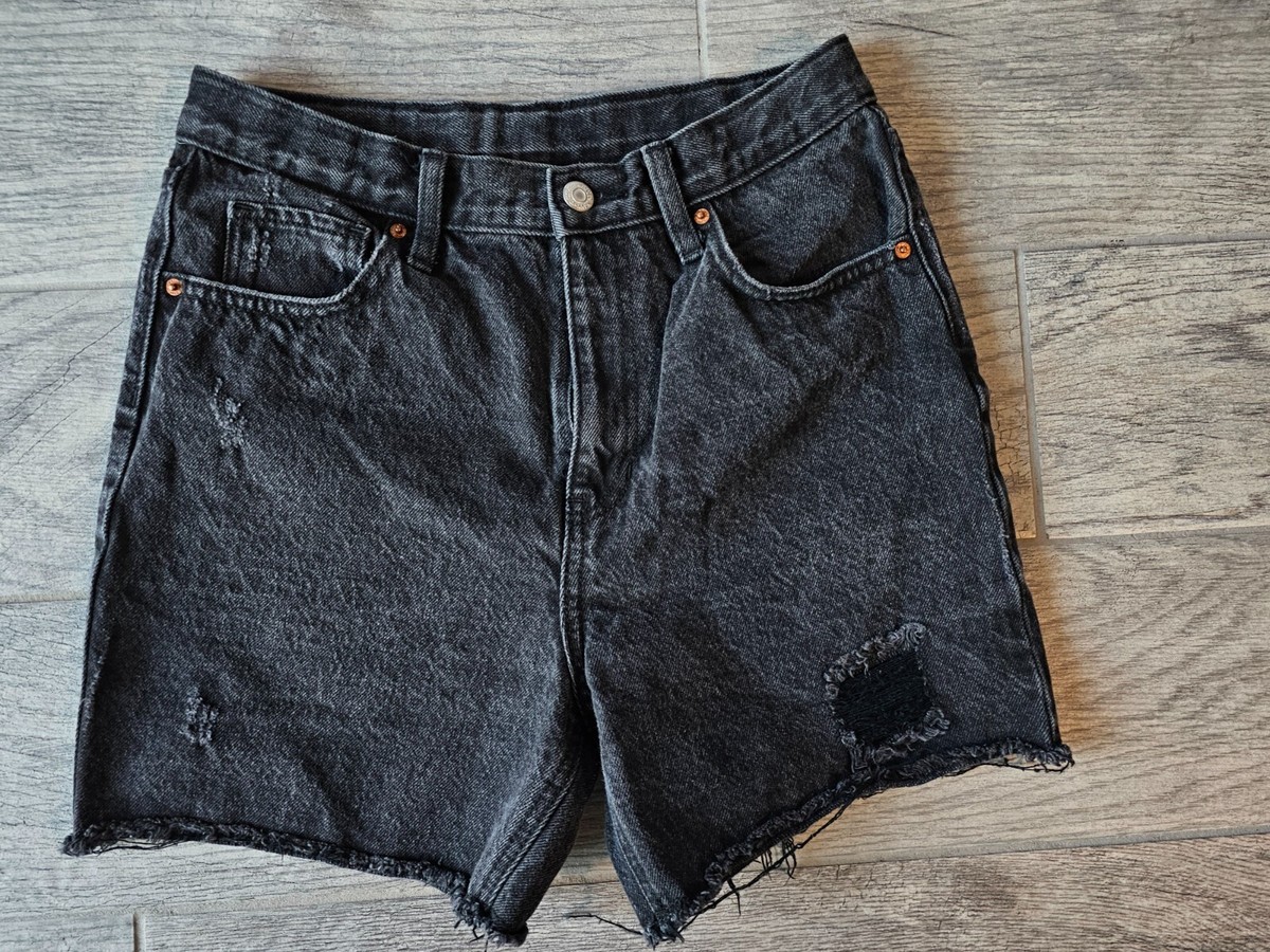 Girls Youth Old Navy Cut Off Denim Jeans Shorts Size 14 Youth Black  Distressed