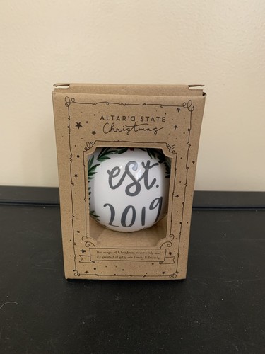 Altar’d State Christmas Ornament New Mr. And Mrs. Est 2019 - Picture 2 of 5