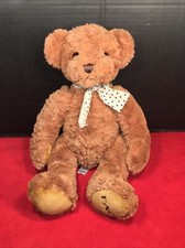 FAO Schwarz Brown Plush Teddy Bear 16" Toys R Us 2015 Stuffed Animal Toy