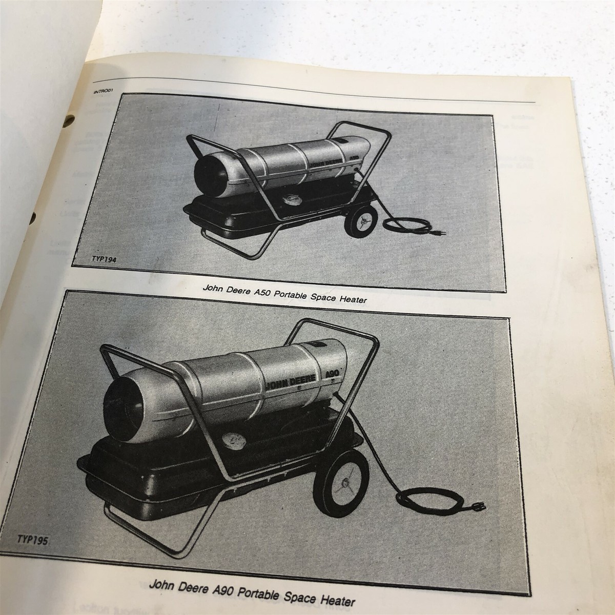 Genuine John Deere A50 A90 A150 A350 Space Heaters Parts Catalog PC-1358  1980 | eBay