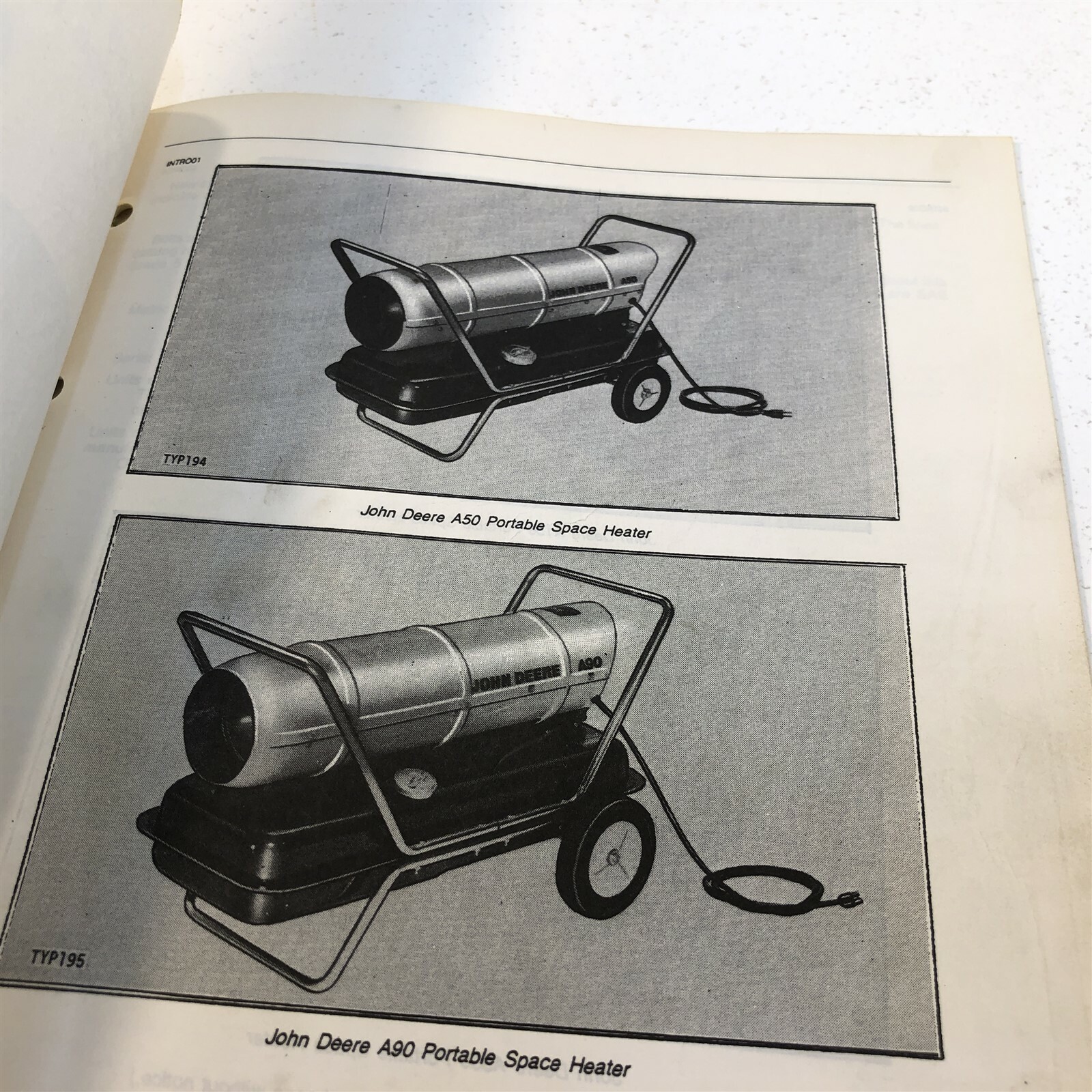 Genuine John Deere A50 A90 A150 A350 Space Heaters Parts Catalog PC-1358  1980 | eBay