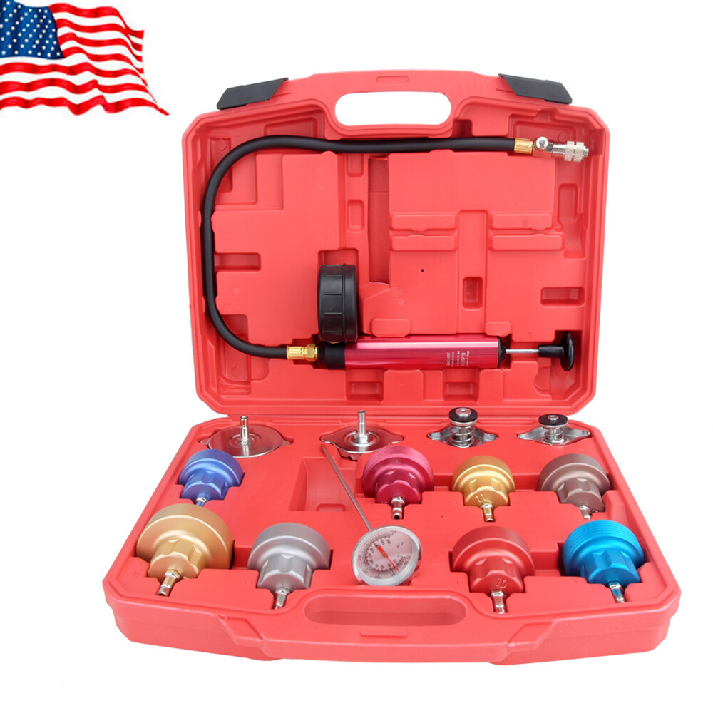 Radiator Coolant Pressure Tester Cooling System Head Gasket Leak