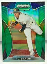 T.J. Sikkema 2019 Panini Prizm Draft Picks GREEN Refractor SP #67 - NY YANKEES