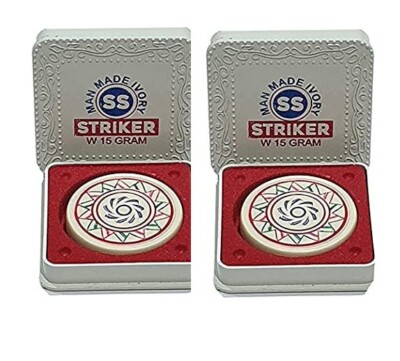 Carrom board Tournament Striker Man Made 2 Pc