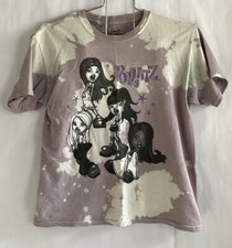 Bratz Dolls T-Shirt, Lavender w/ Bleached Design Short Sleeves, size XS