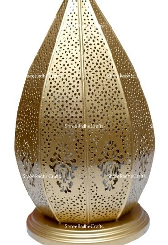 Moroccan Candle Holder Lamp, Table Candle Lampshade, Metal Floor Bedside Lamp - Picture 8 of 8