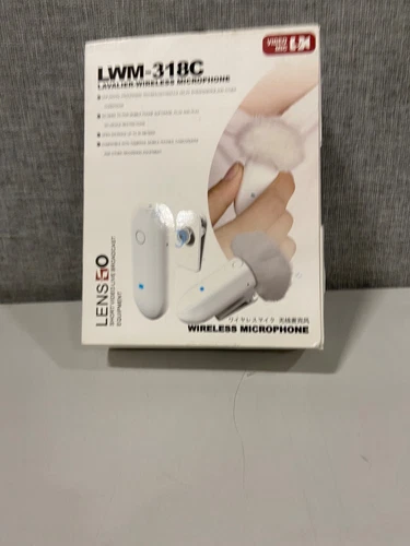 Lensgo LWM-318C Lavalier-Wireless Microphone White