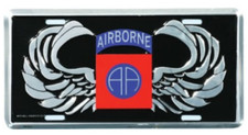 82nd airborne aa wings license plate made in usa