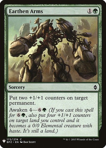 1x Earthen Arms MTG Mystery Booster NM Magic Regular