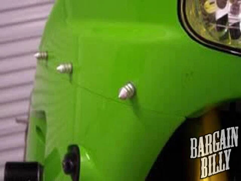 Pára-brisa motocicleta preto parafuso SPIKE substituição universal personalizada - Imagem 3 de 4