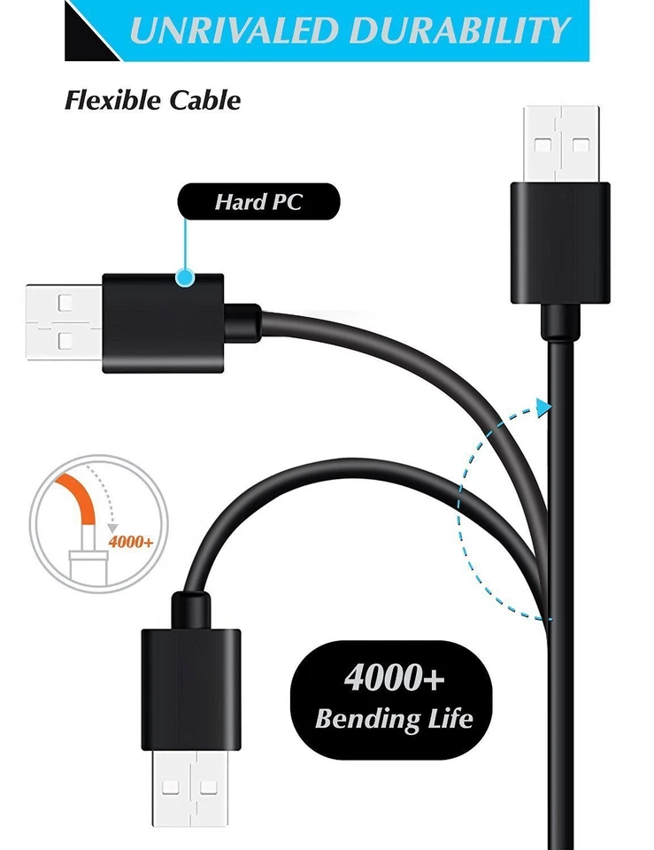 3x OEM MICRO USB FAST CHARGING CABLE CORD SYNC FOR ANDROID CELL PHONE 3FT 6 10FT - Image 3 of 4