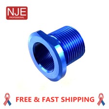 Thread Convert 1/2x28 Thread to 5/8x24 Blue Aluminum Muzzle Adapter