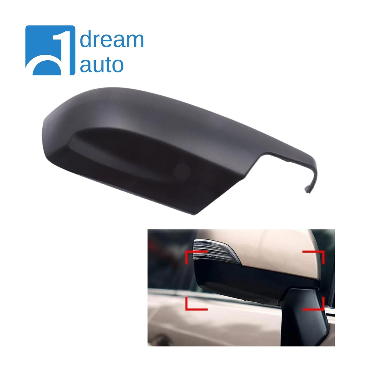 Black Right Side Mirror Lower Cover for 2012-2014 Subaru Impreza