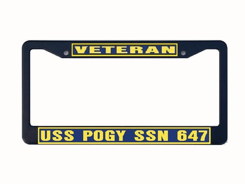 Telaio targa USS POGY SSN 647 US Navy auto militare-camion-RV VETERINARIO - Foto 3 di 8