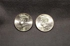 2007  P & D  KENNEDY HALF DOLLARS  AU/BU   (2-COIN SET) 50 CENT PIECES