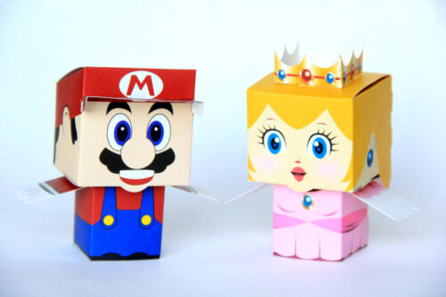 Super Mario&Princess Peach Wedding/Party Sweets Favours Gift Boxes Pairs Quality - Picture 1 of 2