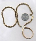 1 VINTAGE POLISHED BRASS 4mm. SERPENTINE 20" CHAIN NECKLACE X191