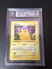 Pikachu Base Set 58/102 BGS 8 Pokemon Card Vintage BGS Yellow Cheeks